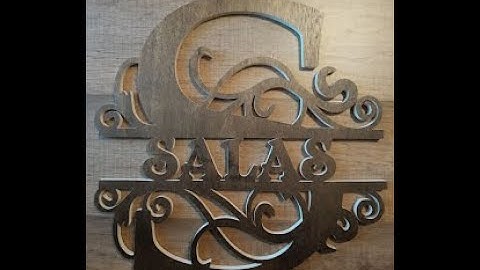 Scroll saw Monogram.  Partial tutorial.