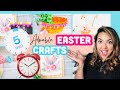 ⏰5 MINUTE DOLLAR TREE SPRING EASTER CRAFTS!🐣 The CUTEST Dollar Tree Crafts for SPRING 2022!