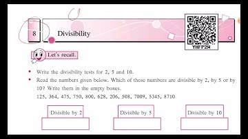 Class 6 | Chap 8: Divisibility