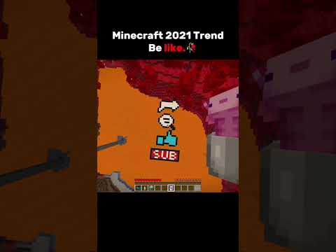 Minecraft 2021 Trend be like 😭🥀