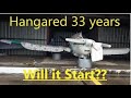 Will it start?  - Barn Find Bonanza sits Hangered for 34 years!