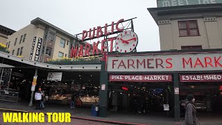 Pike Place Market - Walking Tour 2024 - 4K