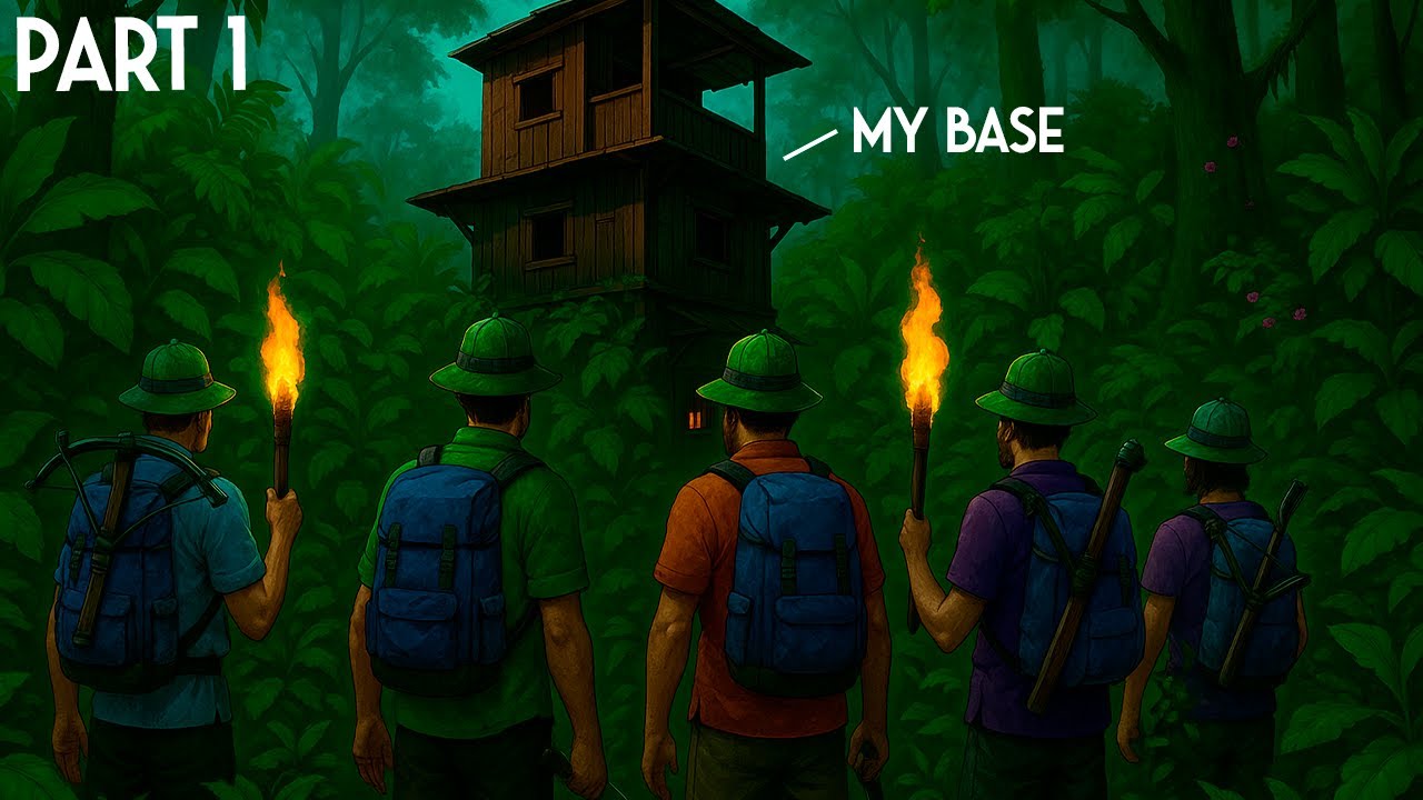Building a Hidden Jungle Base Behind Harbor | Rust - YouTube
