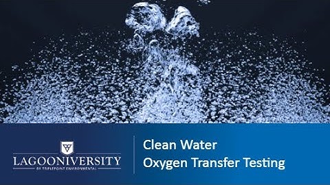 Lagoon Webinar: Clean Water Oxygen Transfer Testing