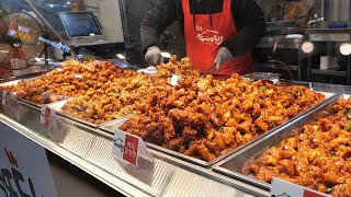 Sweet \& Spicy! Korean Fried Chicken || Dakgangjeong || Korean Food ASMR