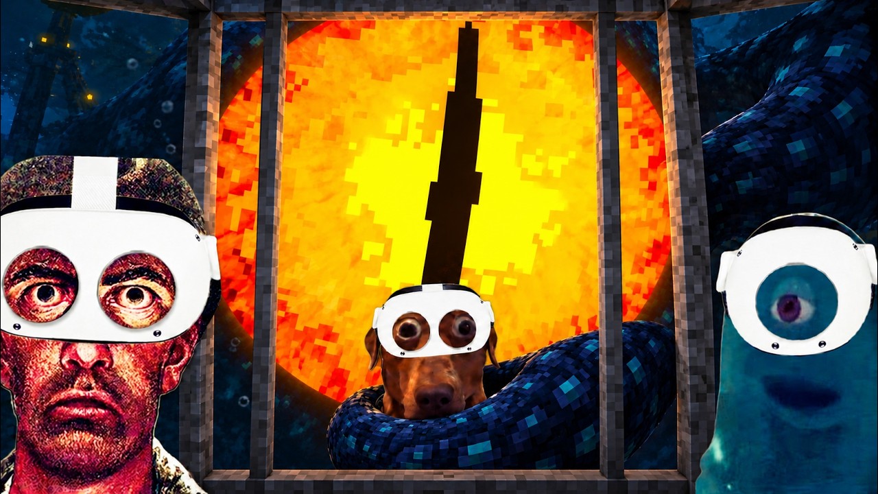 3 Idiots Survive The Leviathan in Minecraft VR