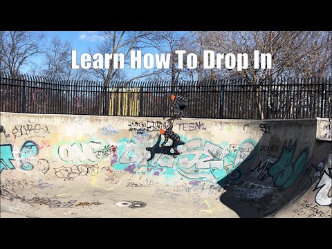 How To Drop In On A Skateboard - YouTube