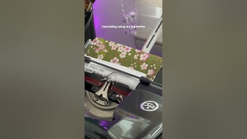 Journaling with my typewriter