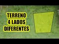 COMO CALCULAR LOS METROS CUADRADOS DE UN TERRENO CON CUATRO LADOS DIFERENTES