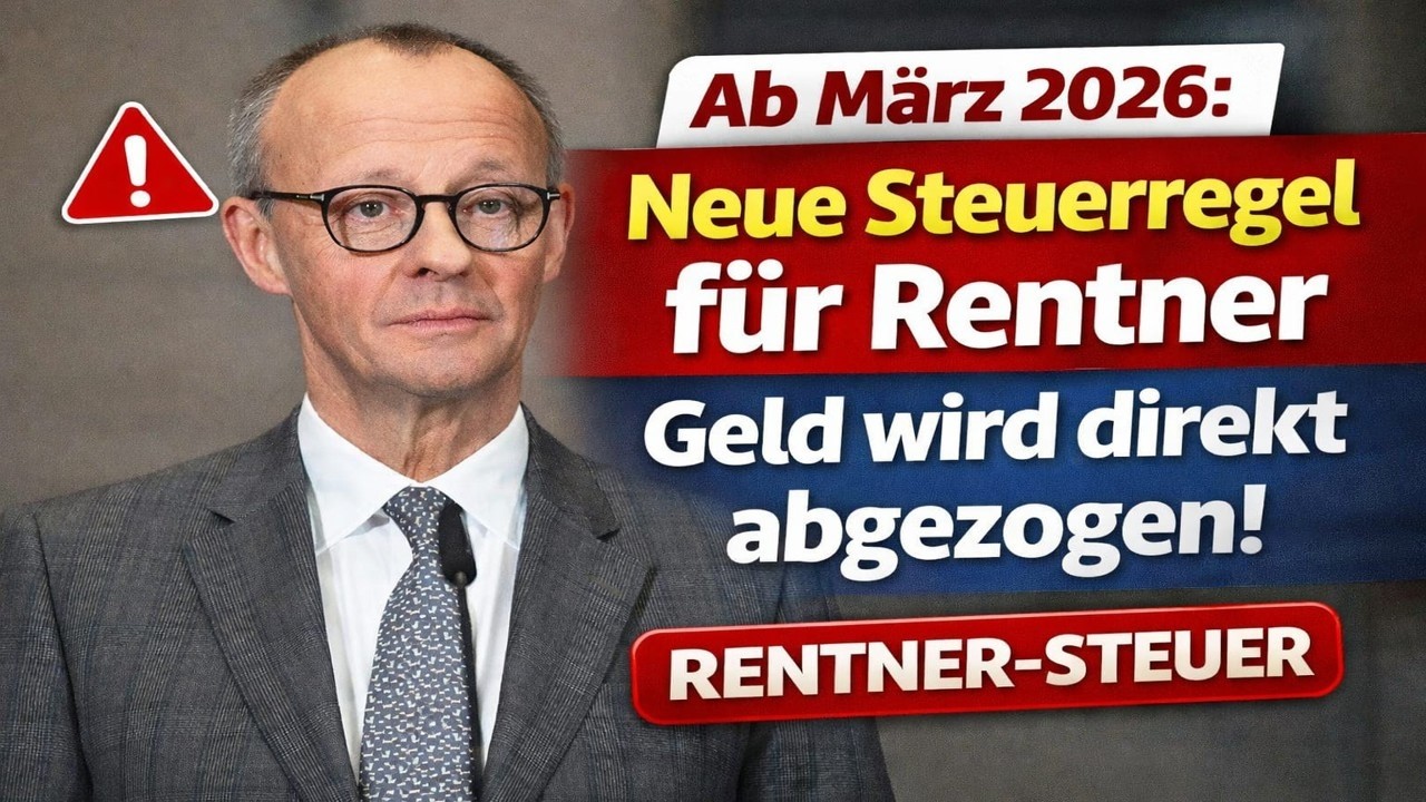 ⚠️ Ab März 2026: Neue Steuerregel für Rentner – Geld wird direkt abgezogen!