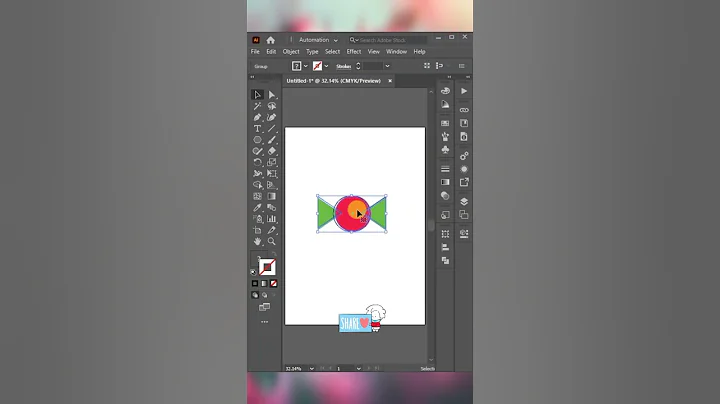 Modern Logo Design in Adobe Illustrator Tutorials #shorts #illustrator #trending #youtubereels