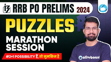 Reasoning Maha Marathon | Puzzle Marathon Session | RRB Po Pre 2024 | Reasoning बोले तो Sanjay Sir