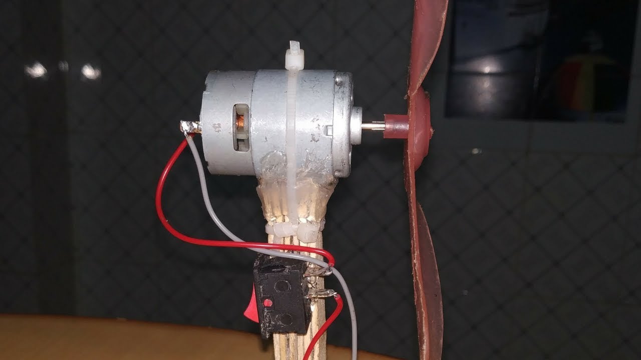 Egenskab Maladroit afhængige How to make a high speed Fan with DC Motor? - YouTube