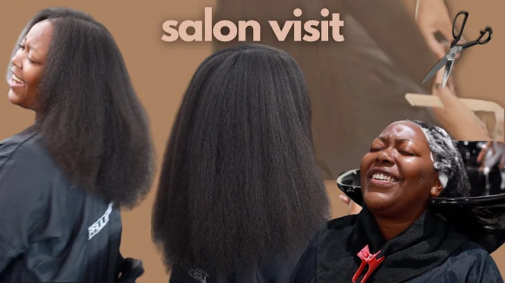 NEW STYLIST CUTS MY HAIR | Natural Hair Salon Visi...