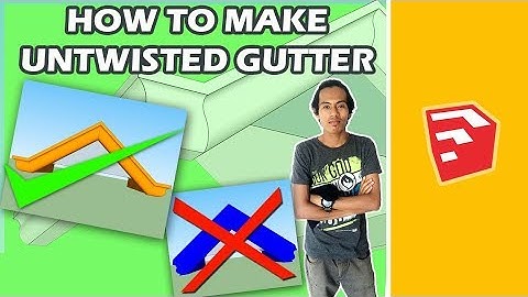 How to make roof gutter in sketchUp