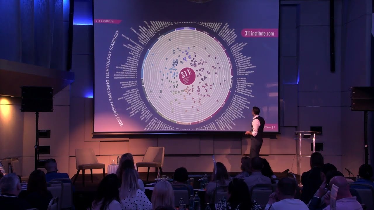 Matthew Griffin on stage: The Future of Longevity and Healthcare