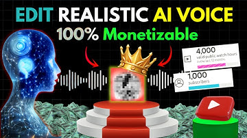 How To Edit Ai Voice Like Realistic | 100% Monetizable Ai Voice | Full Step By Step Guide