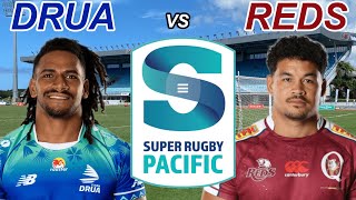 FIJIAN DRUA vs REDS Super Rugby Pacific 2024 Live Commentary