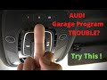 Program garage door opener  b9 audi a4 s4 a5 s5 q5 sq5