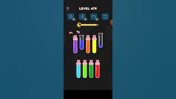 How to complete 479 to 480  Level water color sorting game Latest 2023