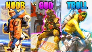 NOOB vs GOD vs TROLL - NEW Apex Legends Funny Epic Moments #97