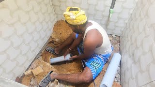 Wow Excellent How To Install Indian Toilet Seat Properly-Sand And Cement Construction
