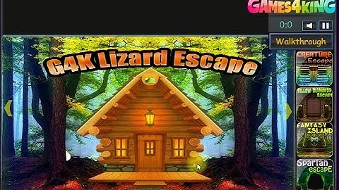 G4K Lizard Escape walkthrough - FULL.
