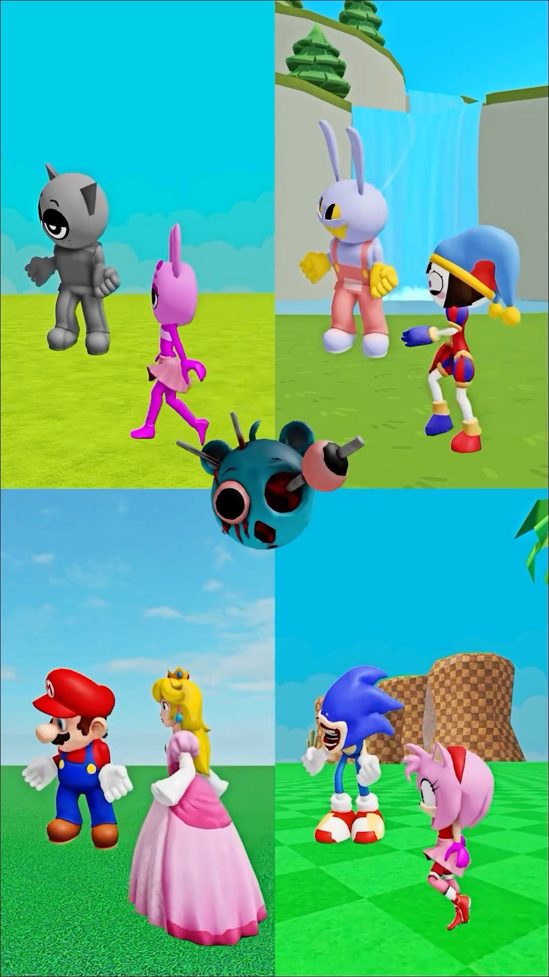 Tallness Evolution - from 1/4 to ??? blocks #sprunki#incredibox #insideout#sonic#mario#pomni