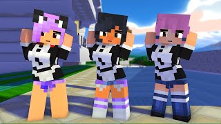 super idol chicken wing meme aphmau, kc and ldshadowlady - minecraft animation #shorts