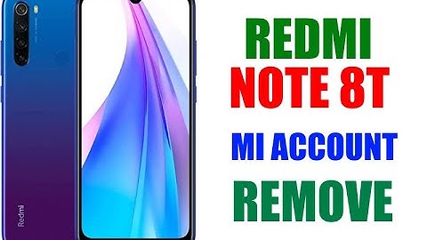 Xiaomi Redmi Note 8T  | Note 8 Bypass Mi Account | Frp lock One Click With Octopus FRP 2022