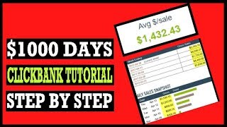 🔥 Clickbank Affiliate Marketing - $1000 Day Tutorial (No Website Needed)  🔥