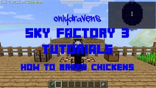 Minecraft Sky Factory 3:  How to Breed Chickens + Rare Chickens