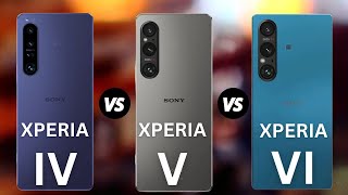 Sony Xperia 1 VI vs Sony Xperia 1 V vs Sony Xperia 1 IV