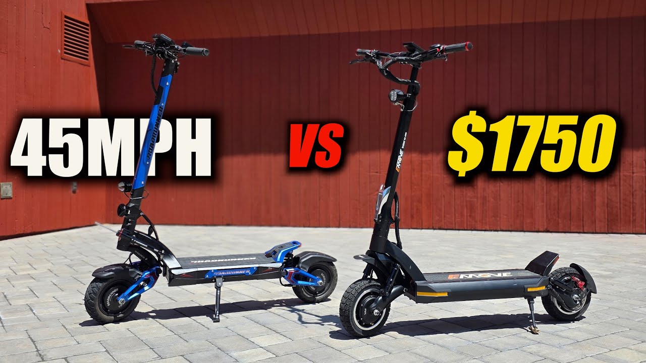 The Cheapest 45MPH Electric Scooters I know Emove Cruiser V2 vs Roadrunner RS MAX