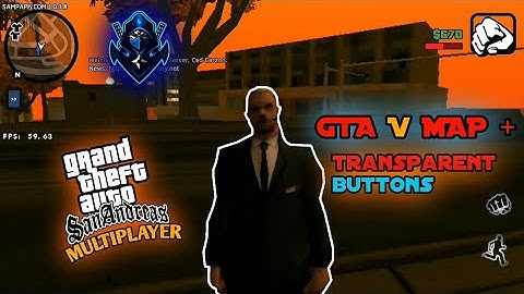 Gta V Map "Mod" + Transparent "Buttons" 75mb Only | GTA SA-MP