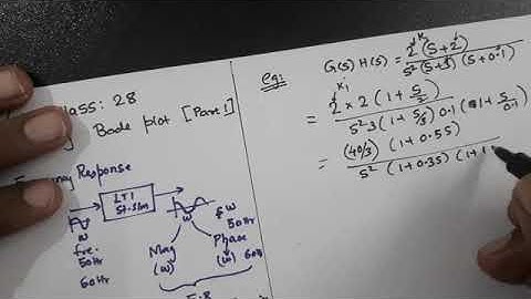 Video class 28 Stability analysis using Bode plot (Part 1)
