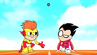 Robin Race With Kid Flash | Teen titans GO! screenshot 3