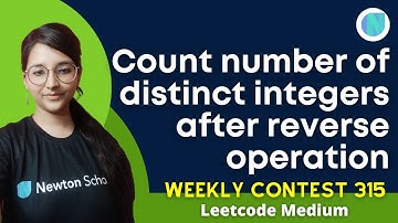 6205. Count Number of Distinct Integers After Reverse Operations || Leetcode Contest Medium || CPP