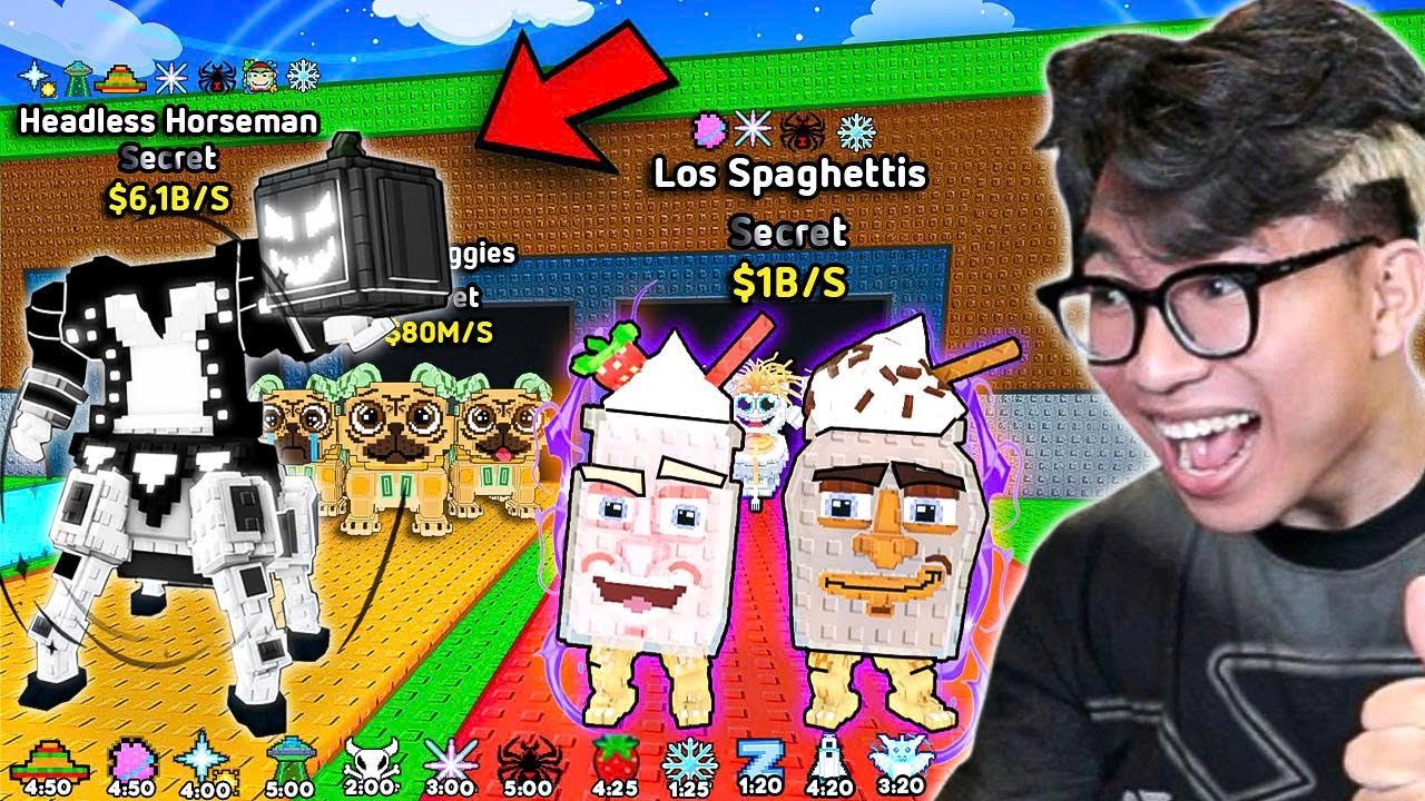 BI HUỲNH TRÙM NHÂN PHẨM MỞ 3 HEADLESS HORSEMAN VÀ TẤT CẢ BRAINROT MỚI TRONG STEAL A BRAINROT