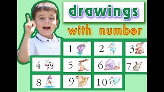 Drawings From 1-10 Numbers for KIDS / веселые детские рисунки с цифрами 1-10 для ДЕТЕЙ / TaronAren