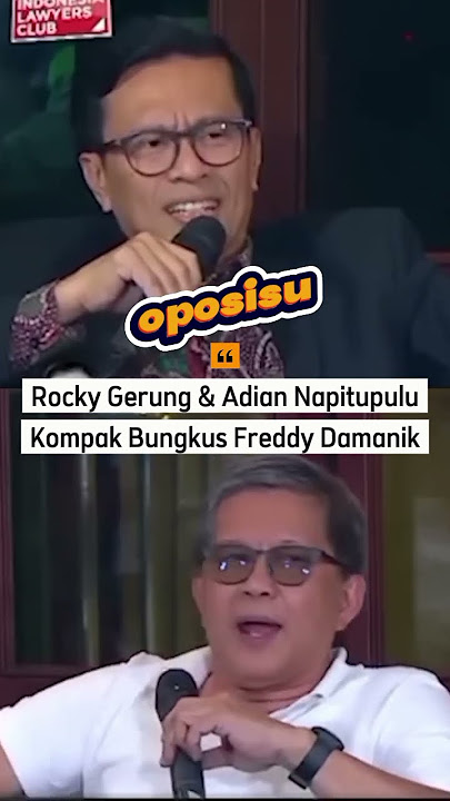 When Rocky Gerung, Adian Napitupulu, & Freddy Damanik Are on the Same Show