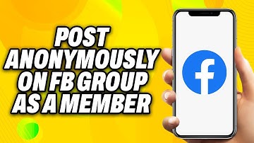 How To Post Anonymously On Facebook Group As A Member (2025) - Quick Fix