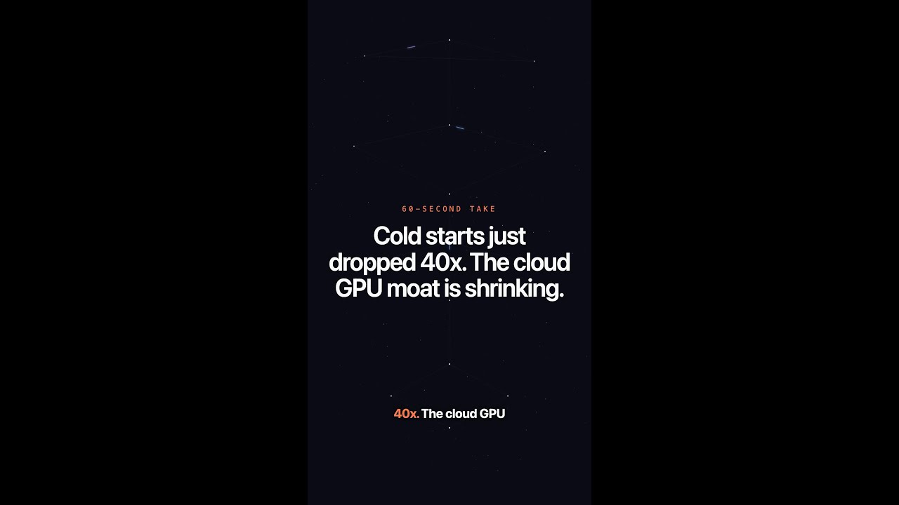 Modal cut GPU cold starts 40x. Choose your hardware.