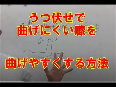 うつ伏せで曲げにくい膝を曲げやすくする方法「整体知恵袋.com」