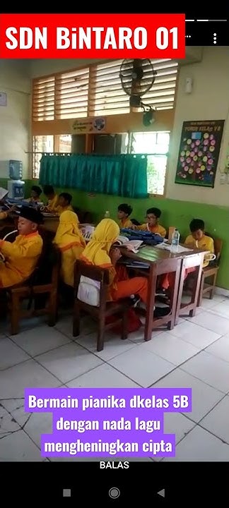 belajar pianika di kls 5B - YouTube