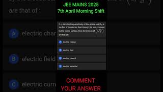 COMMENT YOUR ANSWER || DAILY PYQ'S UPLOADED || #jee #iitjee #jeeproblem #jeemains #iitian #iit