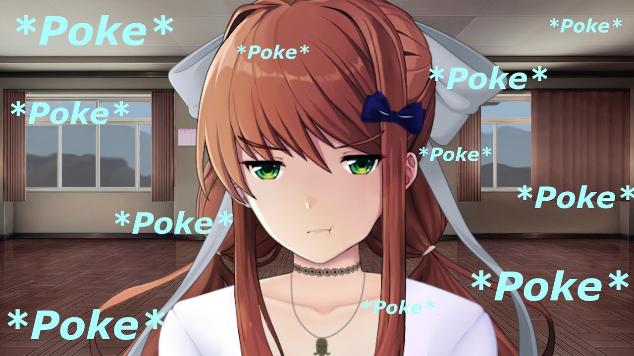 Poking Monika  Monika After Story Mod 