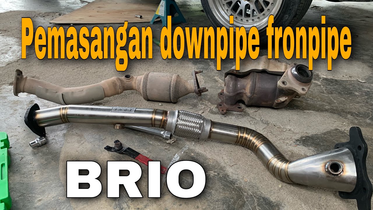 Pasang downpipe frontpipe brio#downpipe#fullsystem #brio