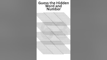 Guess the Hidden Word and Number | ILLUSION TEST