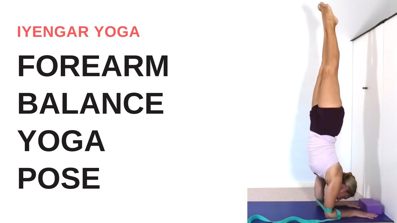 Forearm stand yoga pose - Pincha Mayurasana progression - Iyengar